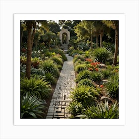 Garden Path 3 Art Print