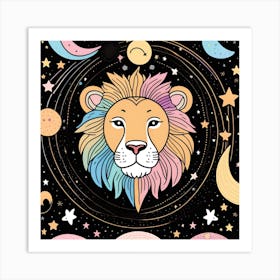 Lion Head Art Print