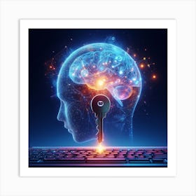 Key To The Brain Art Print