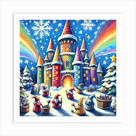 Super Kids Creativity:Santa'S Castle Art Print