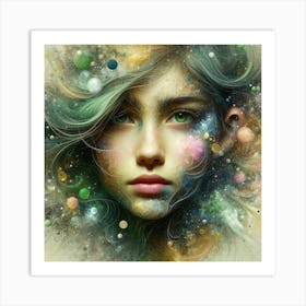 Space Girl Art Print