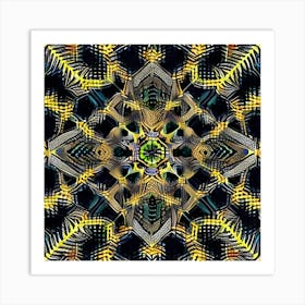 Abstract Pattern Mandala Art Print