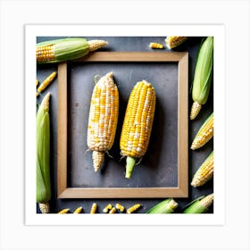Frame Of Corn On The Cob 1 Art Print