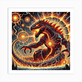 Argonix Plasma Terror Art Print