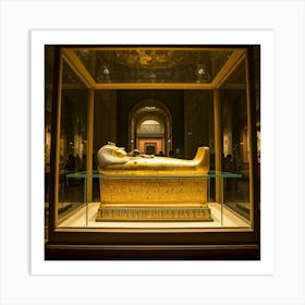 Golden Sarcophagus Art Print