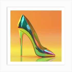 High Heeled Shoe Art Print