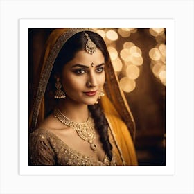 Beautiful Indian Bride Art Print