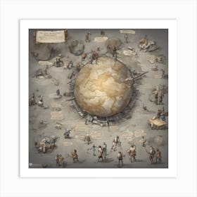 Map Of The World Art Print