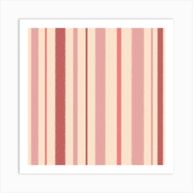 Pink stripes Art Print
