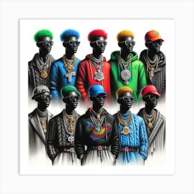 Gangstas 1 Art Print