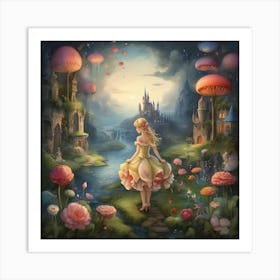 Fairytale Princess art print Art Print