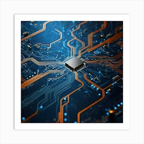 Computer Circuit Board 2 Art Print