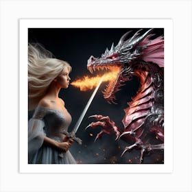 Princess Dragon Art Print