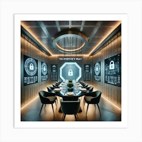 A Secret Dining Room Inside The Syndicate S Vault Art Print