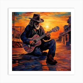 Acoustic Guitar 8 Art Print