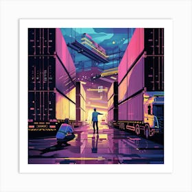 Sci-Fi Illustration 1 Art Print