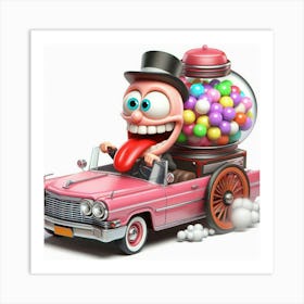 Candy Car Art Print