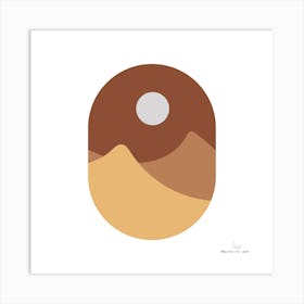 Desert Landscape.A fine artistic print that decorates the place.1 Art Print