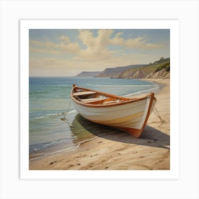 Boat On The Beach 3 Art Print