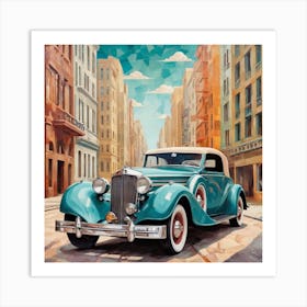 Vintage Car 2 Art Print