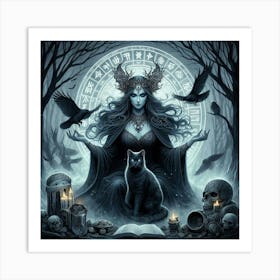 Crow Goddess 1 Art Print