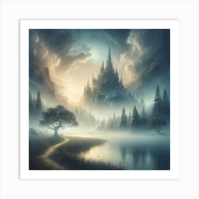 Fantasy Castle - Fantasy Stock Videos & Royalty-Free Footage Art Print