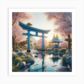 Japanese Garden 12 Art Print