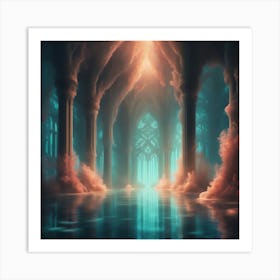 Underwater Palace 6 Art Print