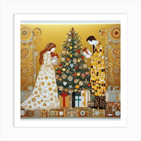 Klimt'S Christmas Tree Art Print