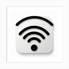 Wifi Icon Art Print