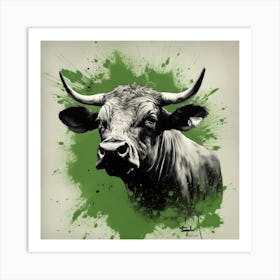 Bull Canvas Print Art Print