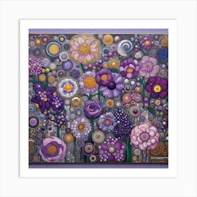 Purple Flowers 2 Art Print