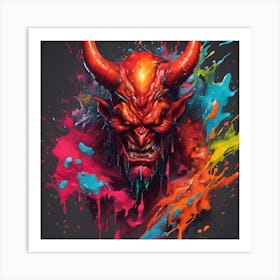 Devil Head 10 Art Print