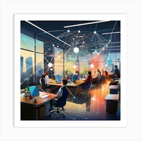 Modern Office Concept Art Print