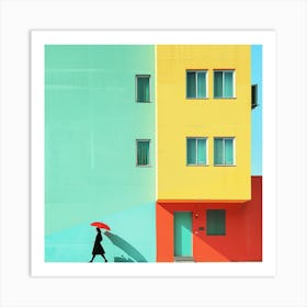 Colorful Building Art Print