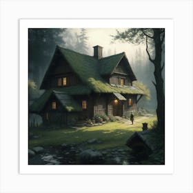 House In The Woods Art Print