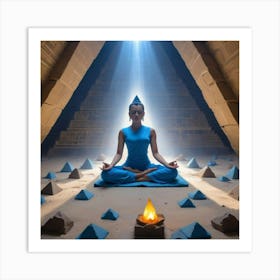 Egyptian Woman In Meditation Art Print