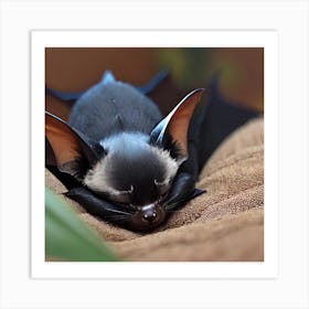 Cute bat Art Print