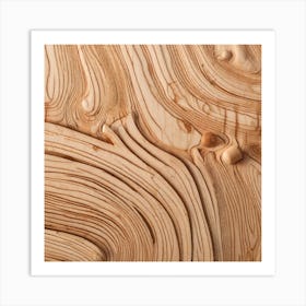 Wavy Wood Art Print