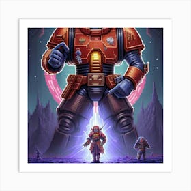 Warhammer 40k pixel 06 Art Print