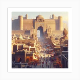 Egyptian City 1 Art Print