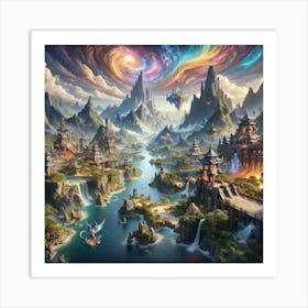 Land Of Myth And Magic 1 Art Print