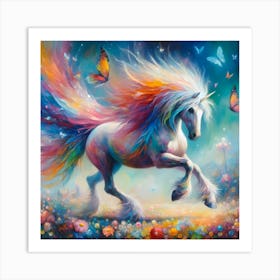 colorfull Horse Art Print