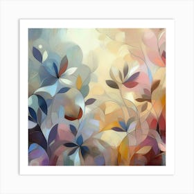 abstract plants Art Print