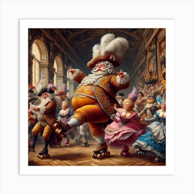 Santa'S Party Art Print