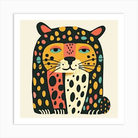 Charming Illustration Jaguar 3 Art Print