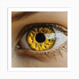 Yellow Eye 3 Art Print