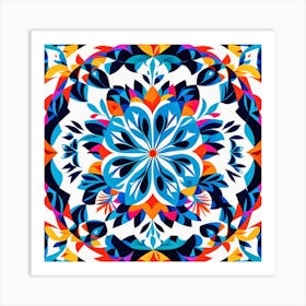 Abstract Floral Pattern 5 Art Print