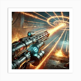 Sci Fi Auto Fire Railgun 1024x1024 1 Art Print