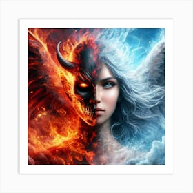 Angel or Demon Art Print